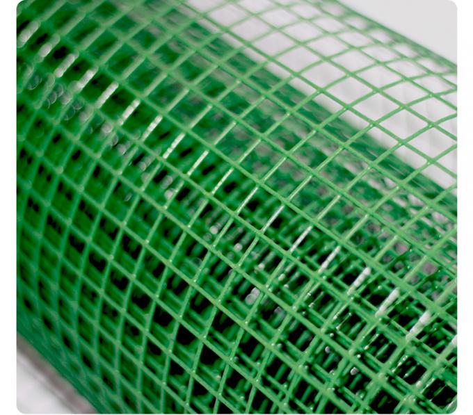 BWG8-BWG26 Green Powder Coated PVC Welded Wire Mesh Rolls 25mmx25mm 3