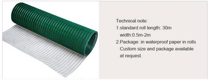 10 Gauge 2x2 4x4 Green Coated PVC Welded Wire Mesh Roll Fencing Net 1