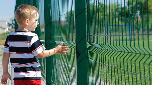 Home Ornamental Bending Welded Fence Garden 3d Curved Fence Rustproof 0