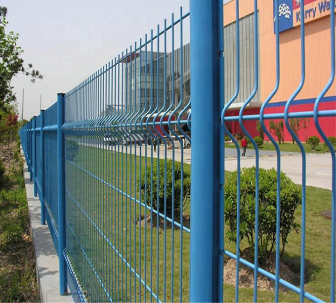 Home Ornamental Bending Welded Fence Garden 3d Curved Fence Rustproof 1