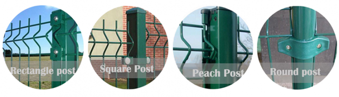 Vinyl Clad 3d Curved Fence Bending Welded Wire Mesh Fencing 1.5*3m 3