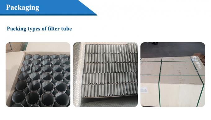 Thickness 0.35-0.5mm Stainless Steel Filter Tube Anti Corrosion 4