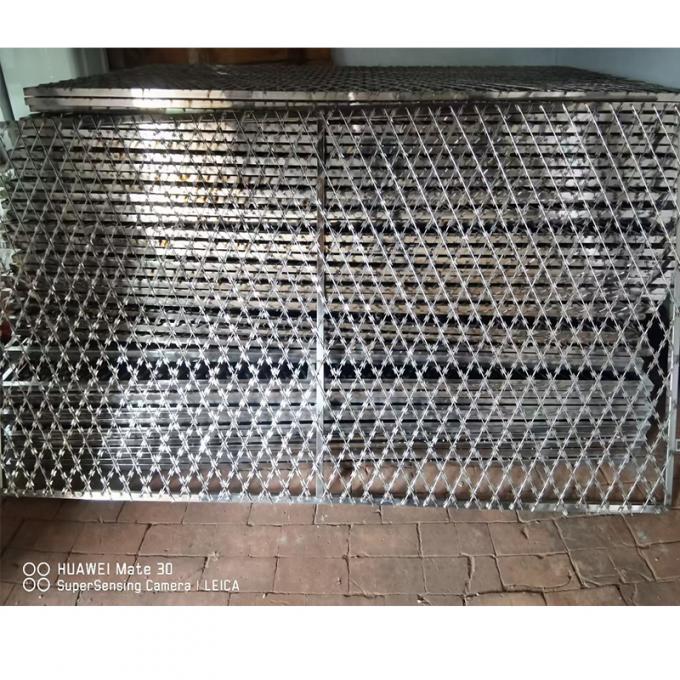 High Security Diamond Razor Barbed Wire Mesh Panel Fence razor Mesh Wire Fencing 0