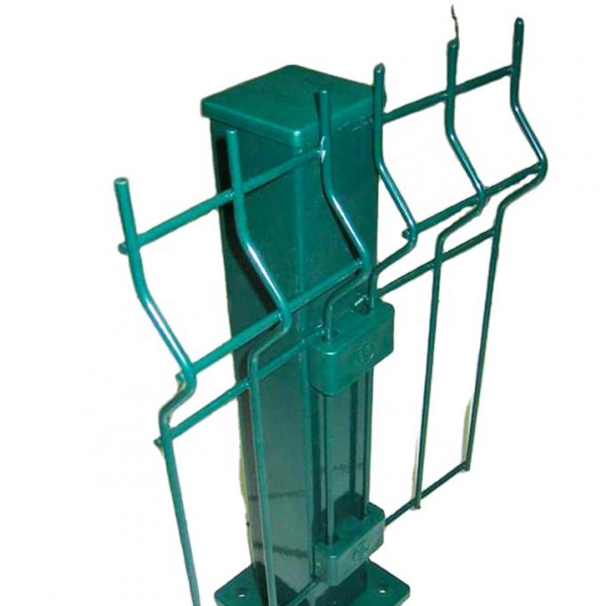 PVC Coated 3d Welded Wire Fence  Curved Metal Garden Fencing 2.3m*3m 0