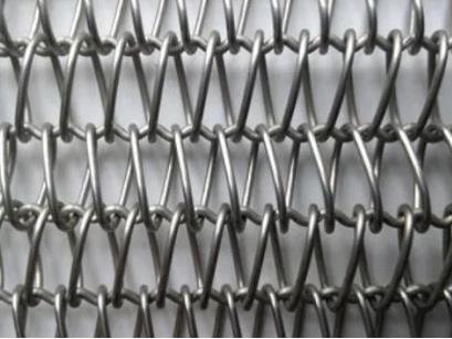 Food Grade 314 316 Ss Chain Link Conveyor Belt Anti Corrosion 0